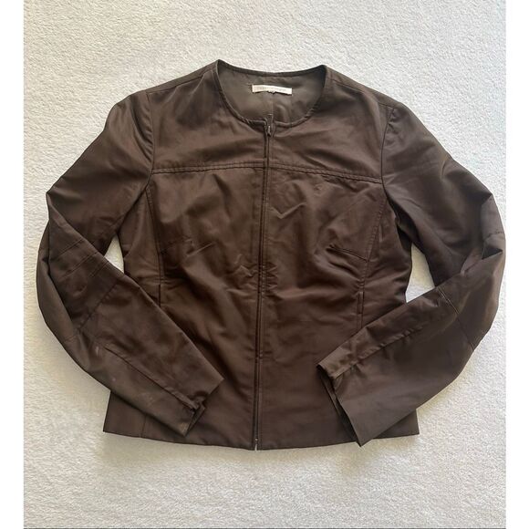 Rebecca Taylor women’s chocolate brown jacket size small - Picture 3 of 9